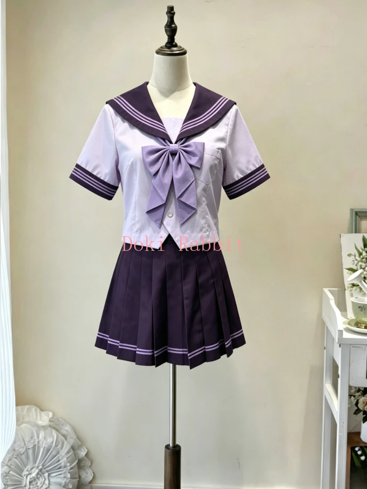 

Japanese Preppy Style Women 2 Piece Set Bow Sailor Collar T-shirt + Pleated Skirt Design Daily Korean Streetwear Jk Uniform Suit
