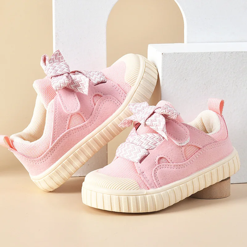 Zapatos de moda para chicas, zapatillas de deporte para niños, bolso de fondo suave, calzado informal, zapatos informales sencillos para niñas, zapatos antideslizantes para niños 2025