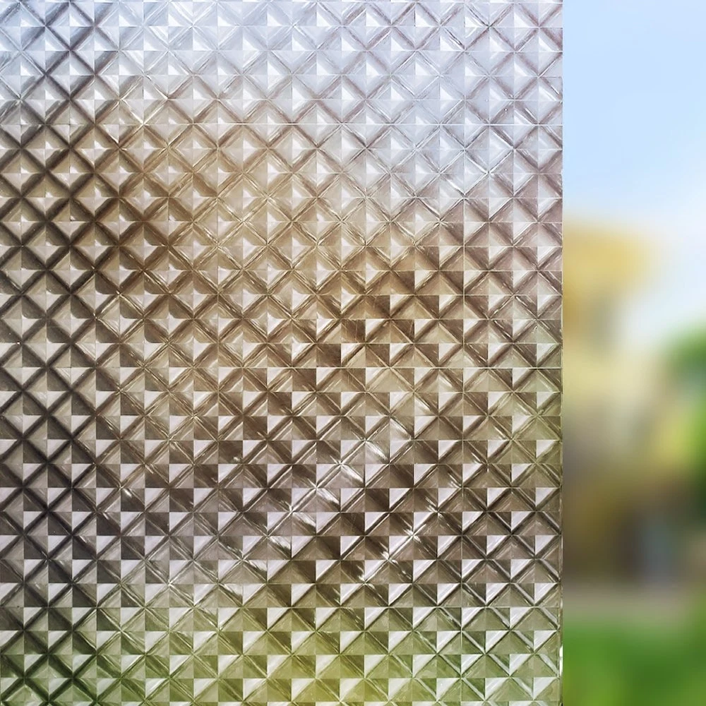 Grid Glass Film Static Cling Non Adhesive Glare Reduction Thermal-Insulation Removable Reusable Multiple Size Window Covering