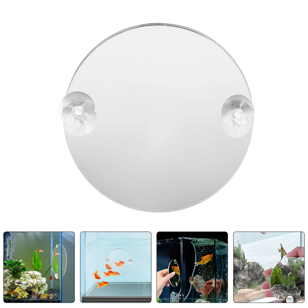 

Fish Tank Mirror Betta for Decors Toy Enrichment Accessories Tanks Aquarium Mirrors Acrylic