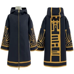 HOLOUN Tokyo Anime Brahman Senju Kawaragi Cosplay Costume Golden Black Jacket Coat Over Size Sakura Printed Halloween Christmas