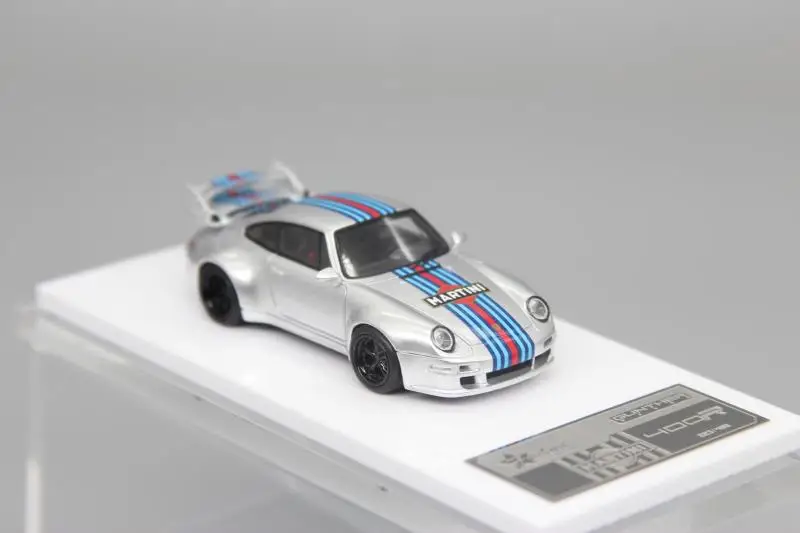 1:64 Motorhome GW coche deportivo modelo 911 Martini 993 Gunther adecuado para modelos en miniatura de resina Porsche, adornos para adultos, juguetes para niños