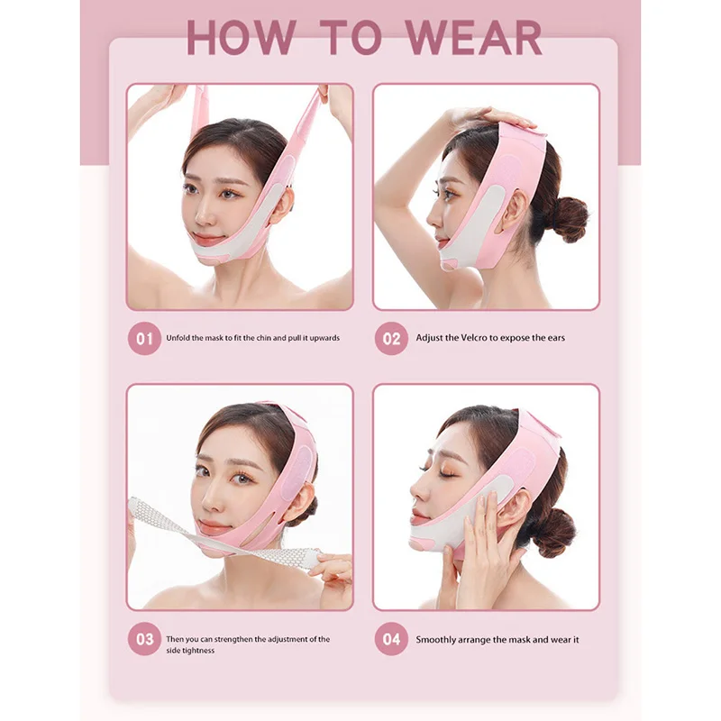 Bandage V Lift Mask Elastic Slimming Shaper Women Facial Contour Reduce Double Chin Cheek Up Belt Face Tape