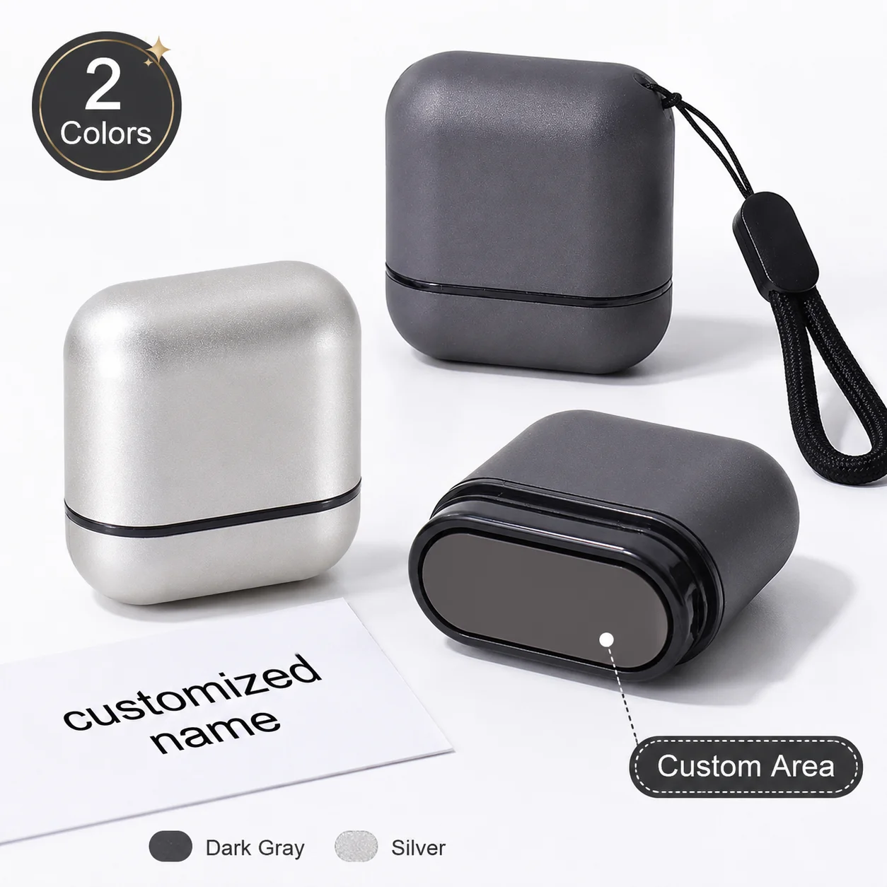 Custom metal company name stamps, simple and high-end seals, personalized daily signature stamps, Fashionable custom name stamp