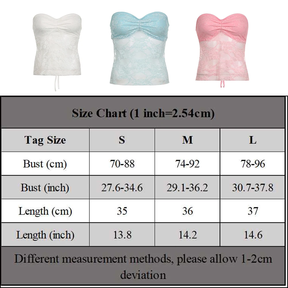 Sexy Women Tank Lace Crop Tops Flower Moderate Elasticity Polyester Sleeveless For Women Comfortable Stylish Top