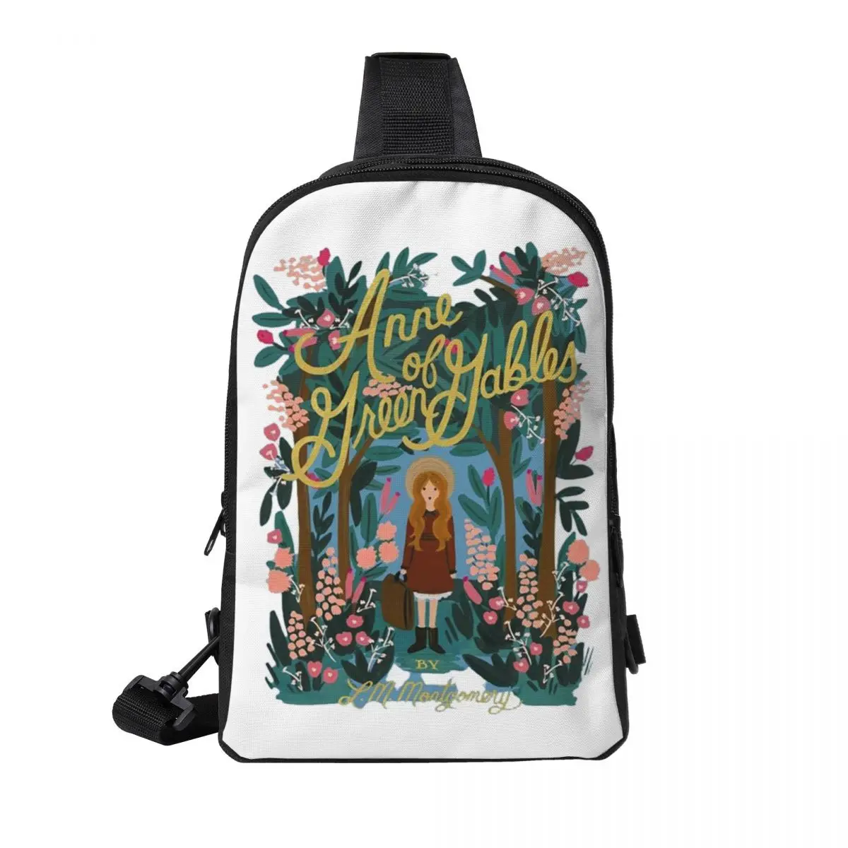 

Anne Of Green Gables Chest Bag Men Sling Crossbody Backpack Chest Bag Travel Hiking Daypack Shoulder Bag