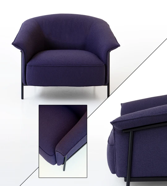 Modern Nordic Velvet Home Armchairs and Hotel Living Room Dining Room Bedroom and Villa Leisure Back Design