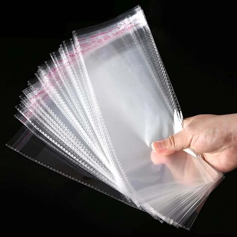 30 Stück transparente Plastiktüten OPP-Beutel Kleidung Verpackung Klare Aufbewahrung Geschenktüte Mehrere Größen selbstklebend hochwertig TMZ – Detail 4