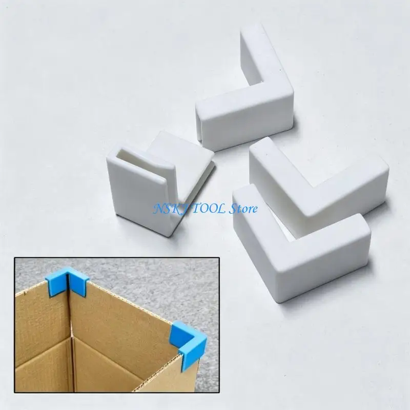 L8RC Durability Cardboards Box Corner Guards Secure Clip Without Tape