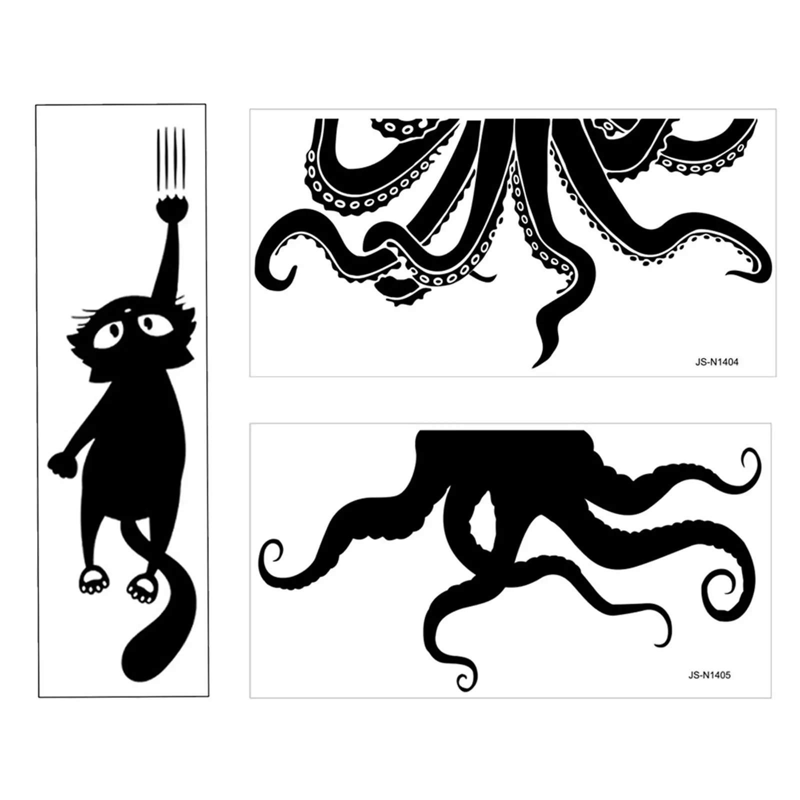 2Pcs Halloween Toilet Stickers Wall Decals, PVC, Removable Toilet Seat Lid Stickers for WC, Washroom, Restroom Home Decor