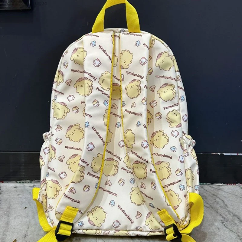 Sanurgente-Sac à dos de style collège Pom Pom Purin Cartable pour adolescentes, sacs initiés à la mode, Japon et coréen, Y2K