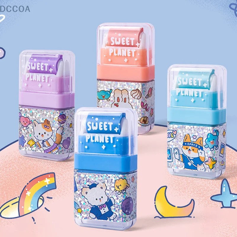 Sweet Planet Roller Eraser Student Correction Erase Learning Tools Cute Eraser