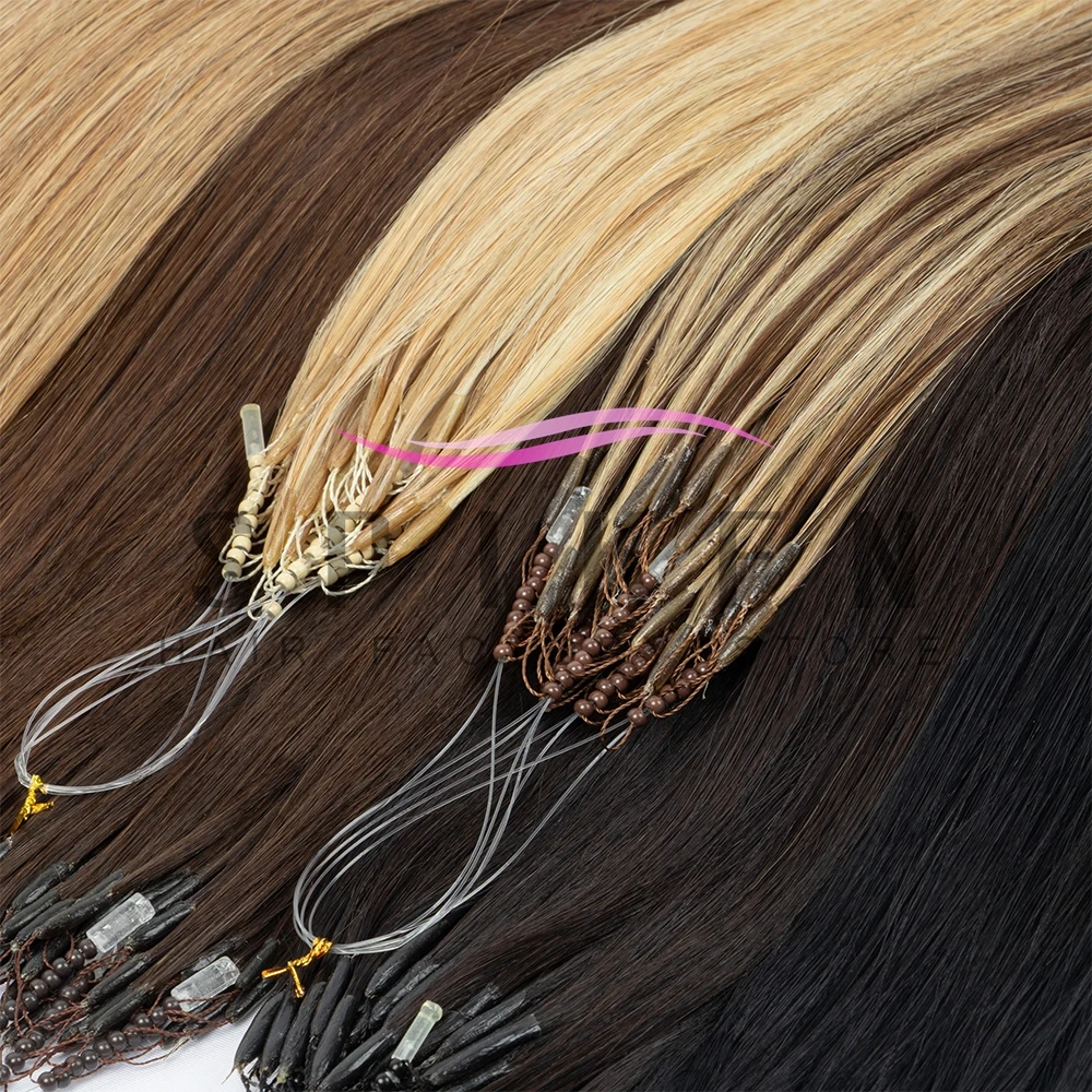 SPIKFN 8D Human Hair Extensions Blonde 12