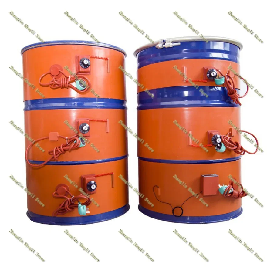 Electric Oil Drum Silicone Heating Belt Silicone Band Drum Heater DIY Silicone Rubber Heater Oil Gas Tank Metal Barrel Heater