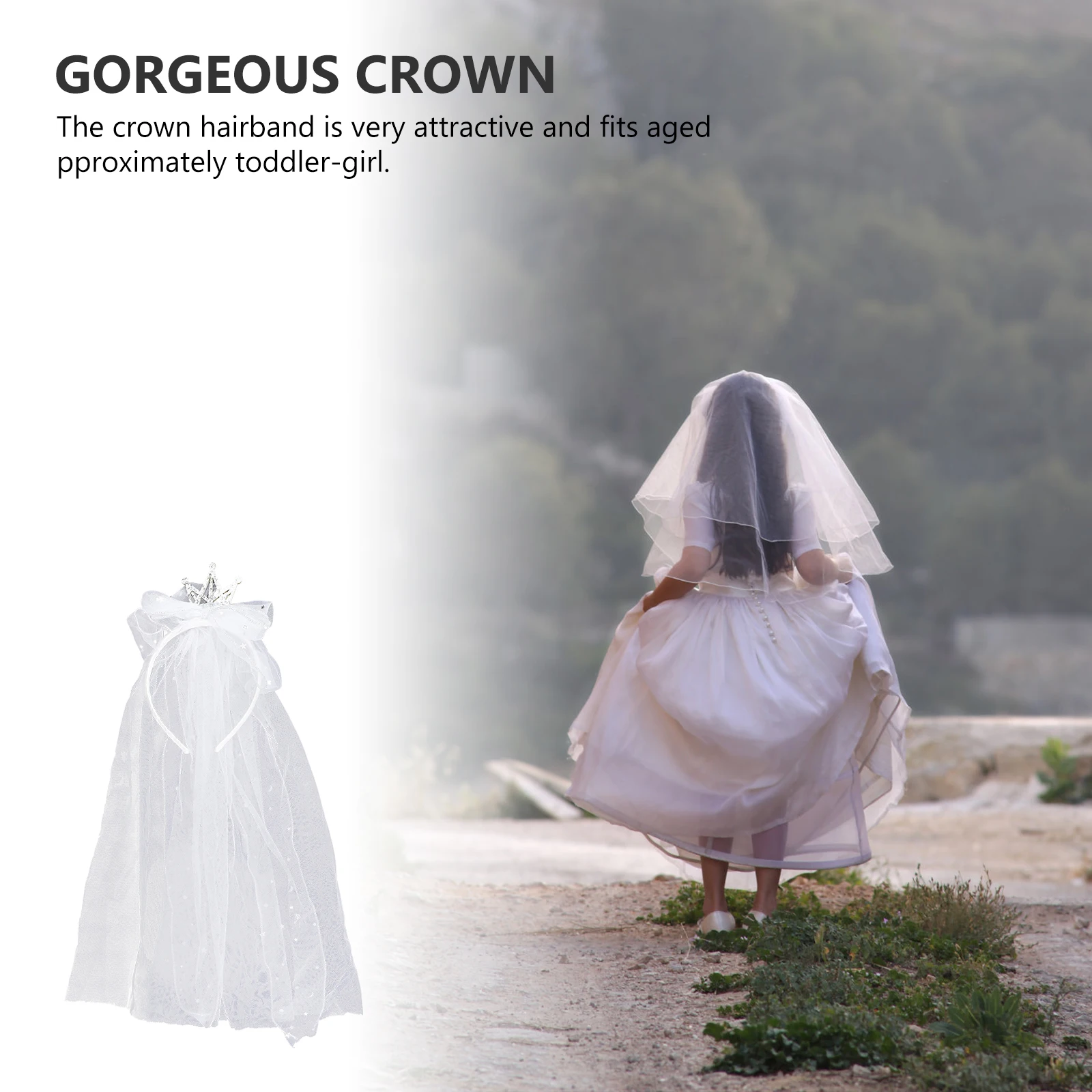 

Children Hairband Bow Hairbands Lightweight Ribbon Crown Hairband Birthday Party Girl Crown Headband Party Headbands