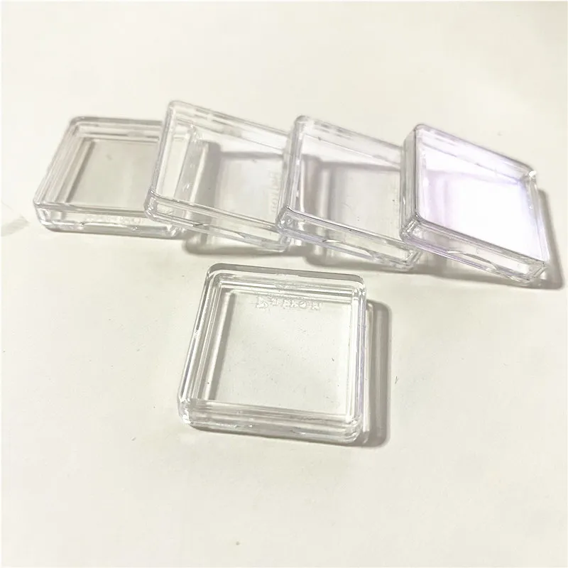 50Pieces 11 Size Square Clear Plastic Acrylic Protector Containers Case For Token Board Game Holder Boxes Cards Collection