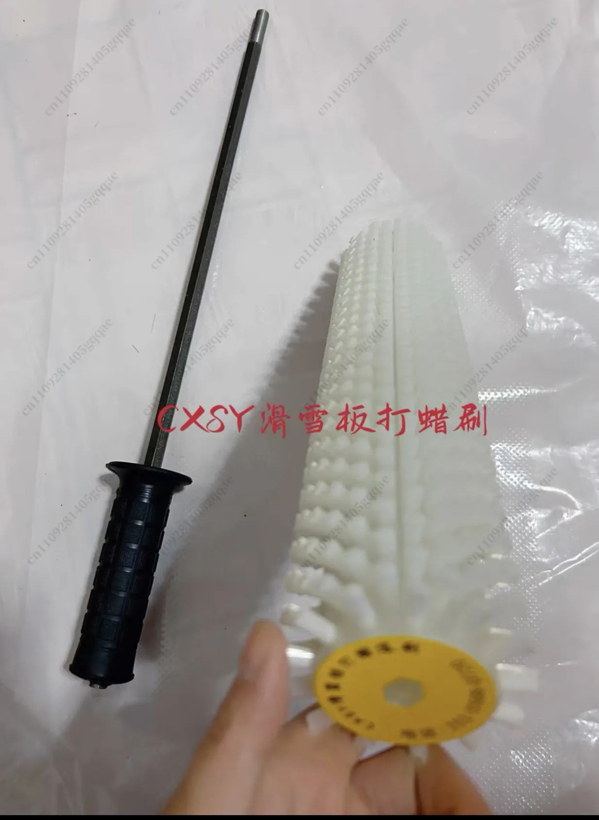 30CM Nylon/ Horse Hair /brush/copper Wire Roller Brush Set Ski Snowboard Waxing Electric Roller Brush Ski Roto Brush view 4