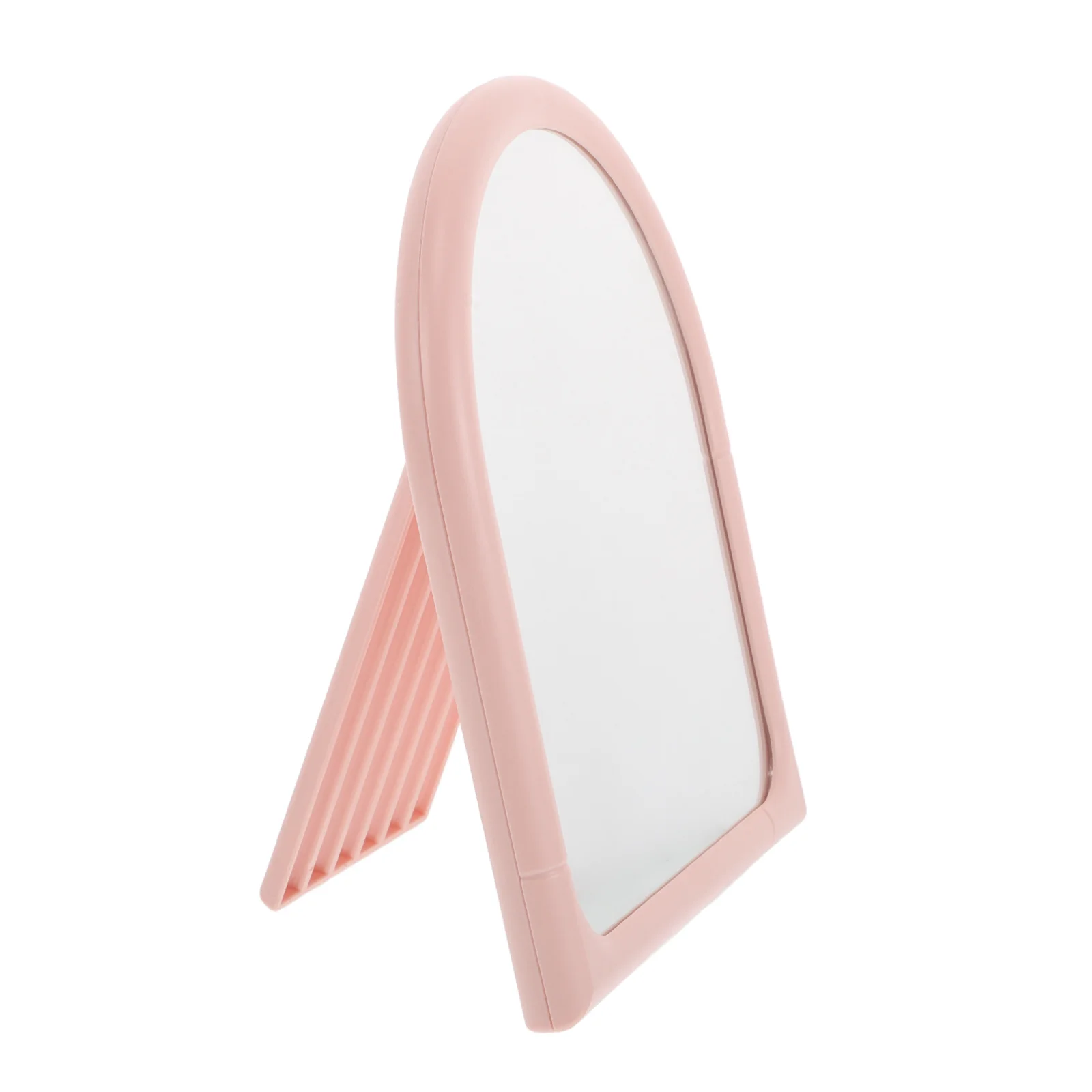 Espelho estético portátil unissex design ângulos ajustáveis superfície grande fácil armazenamento para viagens de negócios