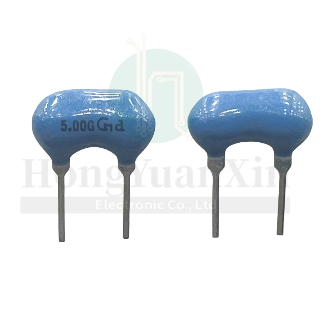 100PCS/ 5M Murata ceramic crystal oscillator CSA5.0MG 5.000MHZ 5MHZ in-line ceramic vibration two feet blue