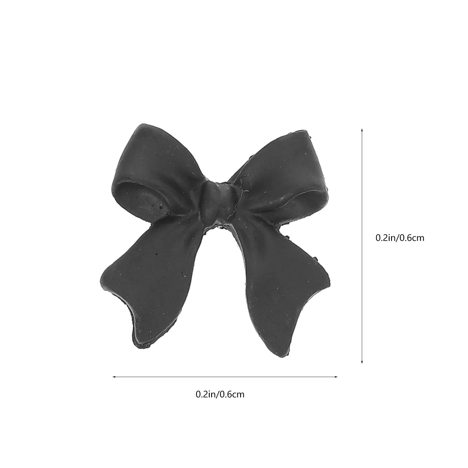 100Pcs Bow Nail Charms Resin Manicure Decor Delicate 3D Bow Nail Art DIY Accessory for Unique Fingernail Design