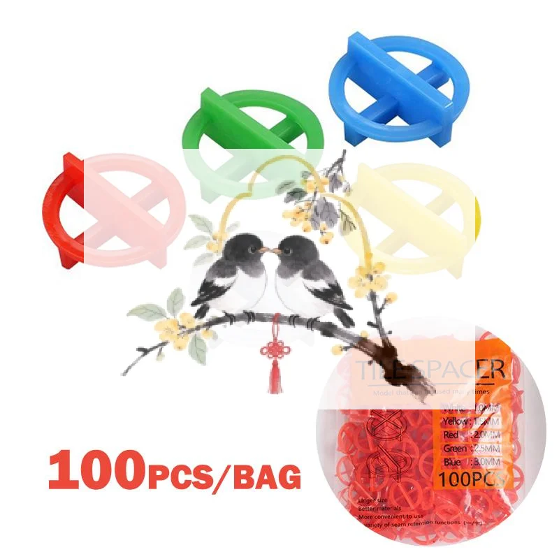 100PcsTile Leveling System Clips Spacers Wedge For Floor Wall Tile Installation With Plastic Sizes 1 To 3mm