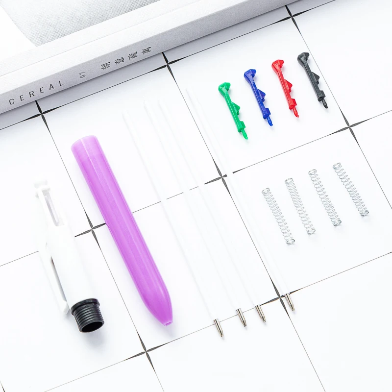 30 Pcs 4-in-1 Candy Color Ballpoint Pen, Multicolor Ballpoint Pen 4 Colors Retractable Ballpoint Pens