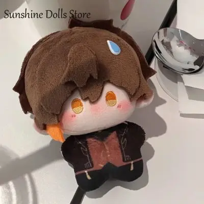 

10cm Anime Zhongli Genshin Impact Plush Nunu Body Cartoon Prited Doll Puppet Toys Cosplay Pendant Key Chain Xmas Gift