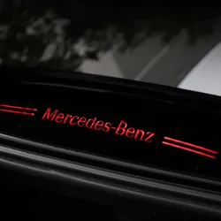 Auto Aufkleber Abzeichen Stoplight Heckscheibe Bremsanzeige Licht Für Mercedes Benz Logo A C E Klasse A45 C43 C63 E53 E63 W212