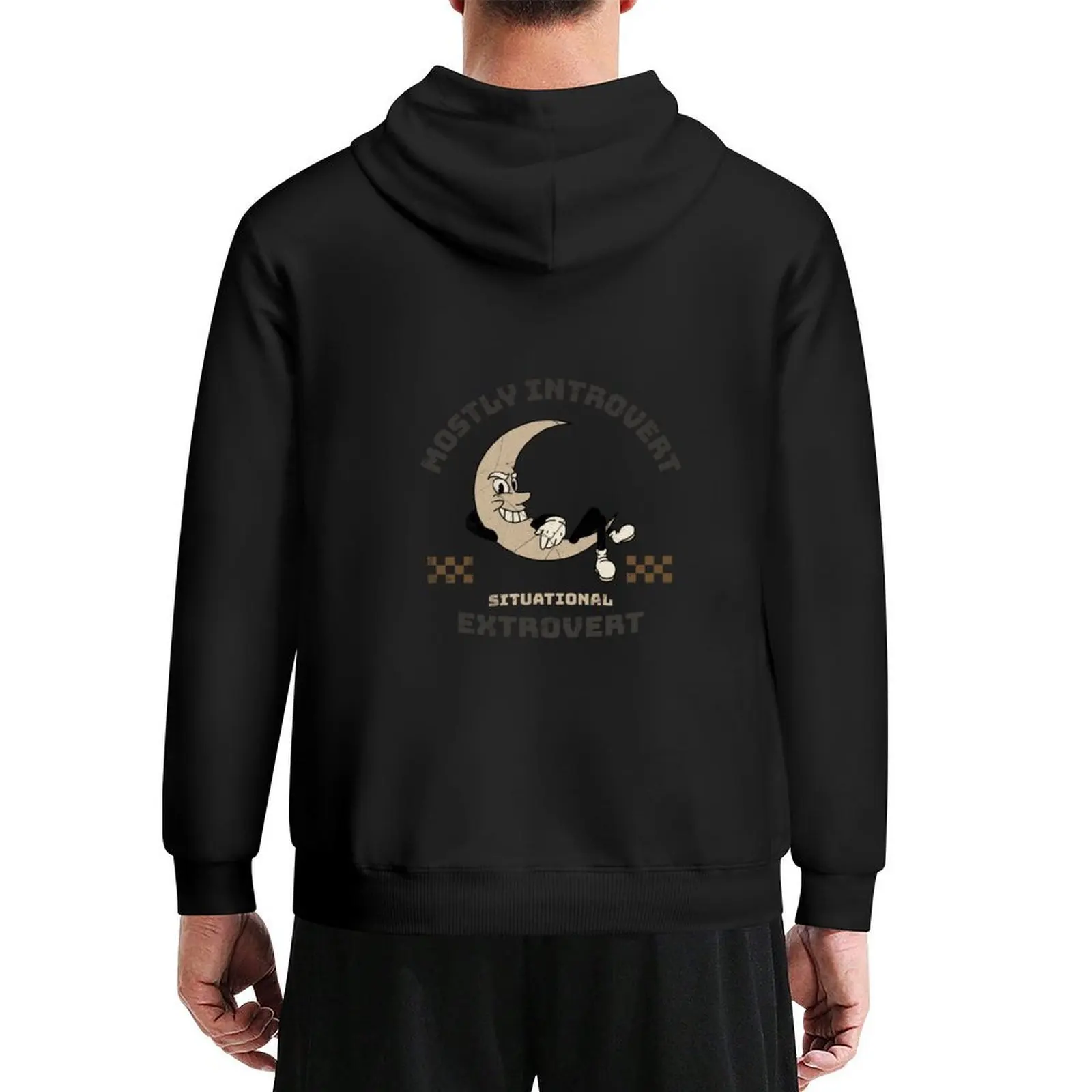 

Mostly introvert ,situational extrovert, funny quote Hoodie anime clothes autumn autumn clothes tracksuits