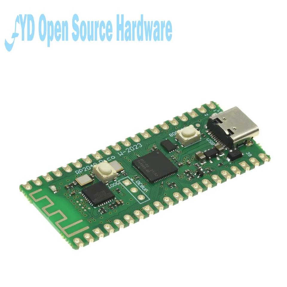 for Raspberry Pi Pico W Board TYPE-C RP2040 Dual-Core ARM Low-Power Microcomputers High-Performance Cortex-M0+ Processor