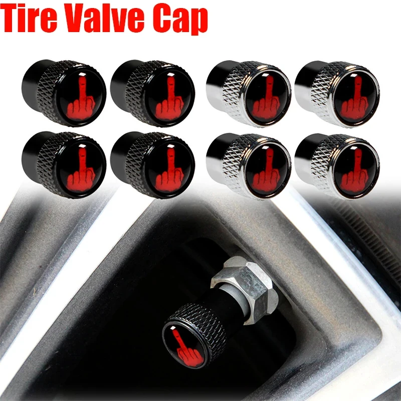 Universal Aluminum Car Tire Valve Caps Dust Covers Tire Wheel Stem Air Valve Caps Auto Motorcycle Airtight Stem Bicycle Air Caps