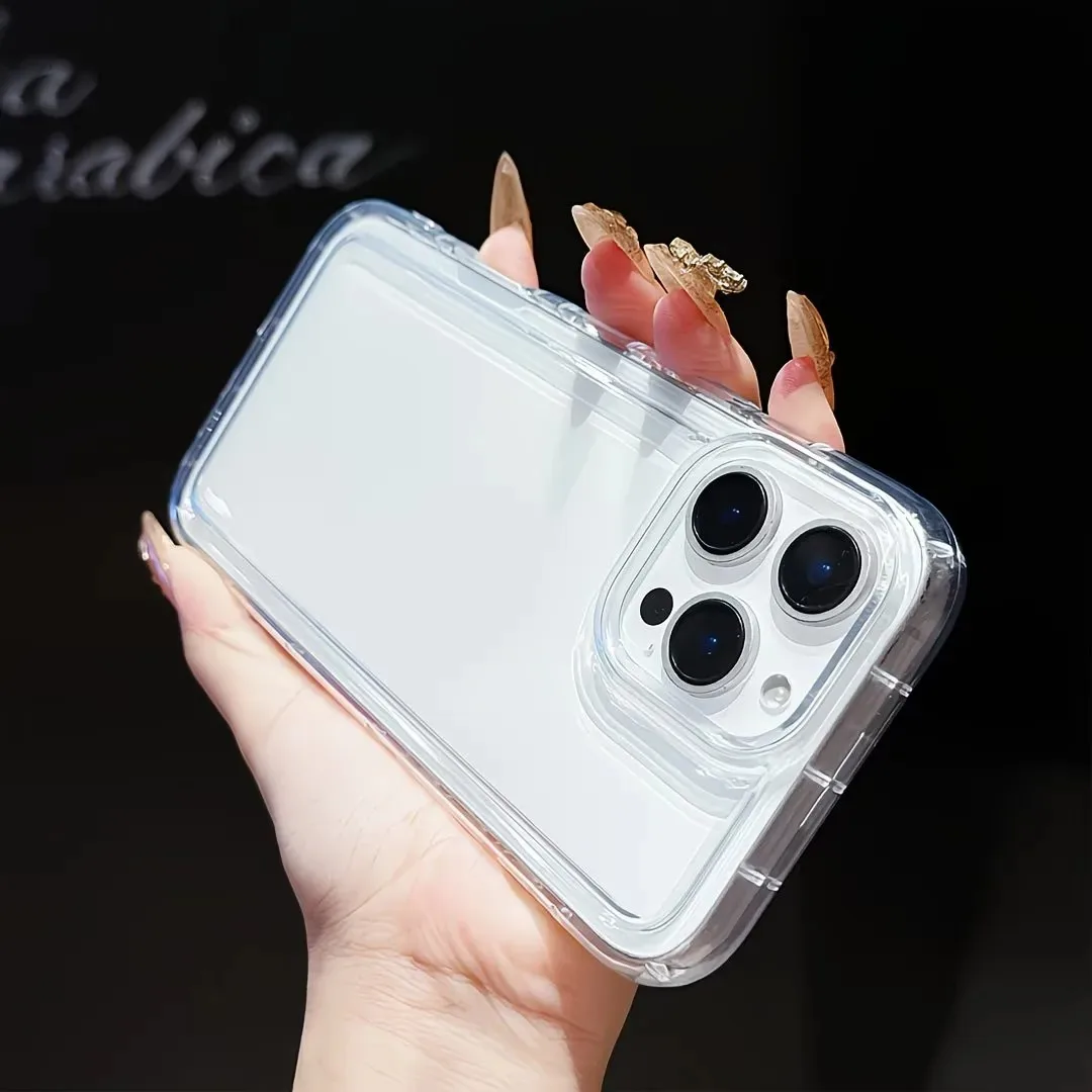 3 Stück Minimalistische Premium Transparente Stoßfeste Handyhülle für iPhone 18 17 Air 16 15 14 13 12 11 Pro Max Plus XS XR X 17E Cover – Detail 14