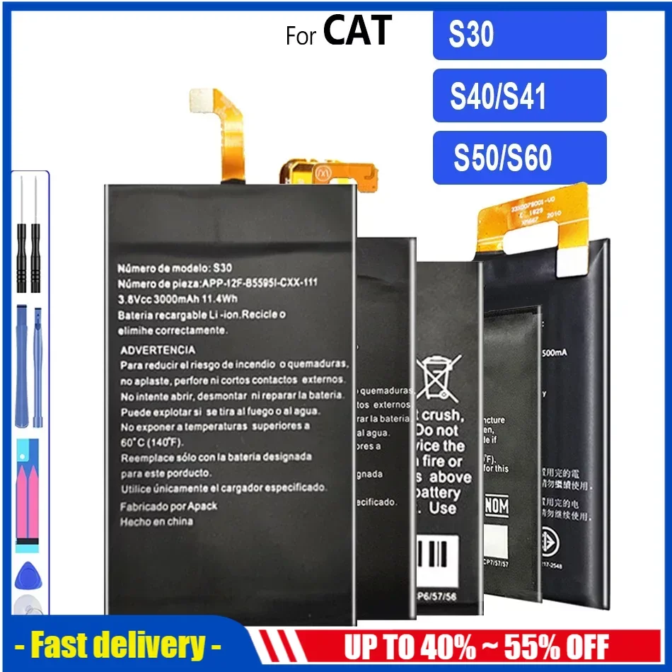 

Mobile Phone Batteries For Caterpillar Cat S30 S40 S41 S50 S60 S60APP00223 458002-S40