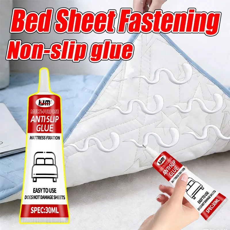 KJM Anti-Slip Adhesive Gel - Long-lasting, Multi-Use for Footwear, Mattress, Surfaces, Anti-Skid, Home Safety, Easy Application