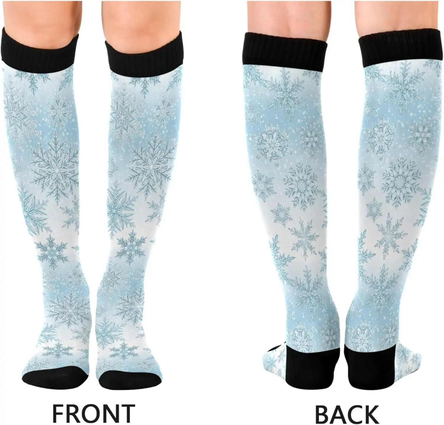 جوارب نسائية طويلة مضغوطة، جوارب طويلة للتدوير 15-20 ملم زئبق للنوم في سن المراهقة، قرع الهالوين #3