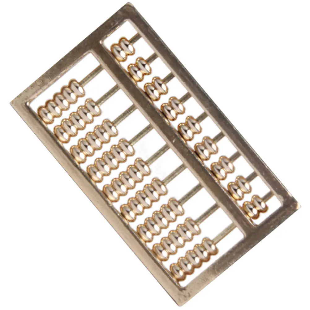 

Retro Brass Abacus Pendant Keychain Diy Craft Decoration Home Office Ornament Accessories Small Exquisite Metal Key Ring Charm