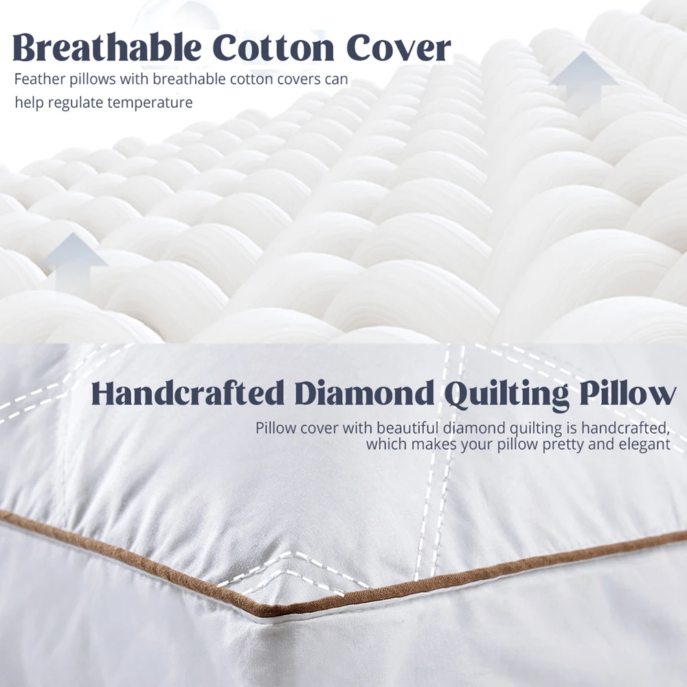 WQSPRING White Pillow Core Home Pillows Washable Pillow Skin-friendly Neck Pillow Cushion Almohadas Dormir подушки Throw Pillows