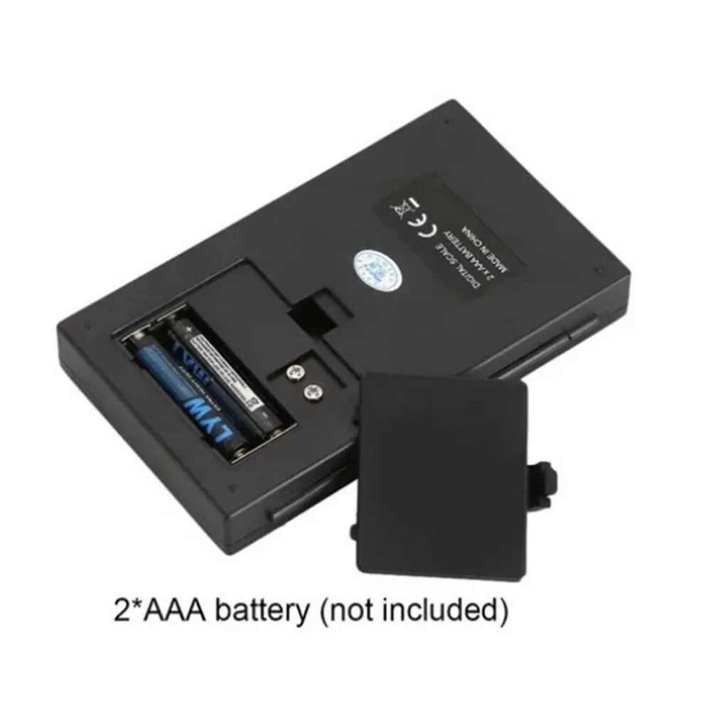 Plastic Stainless Steel Digital Pocket Scale Black Backlit LCD Display Portable Gram Scale Multi-Unit Measurement 0.1g Accuracy