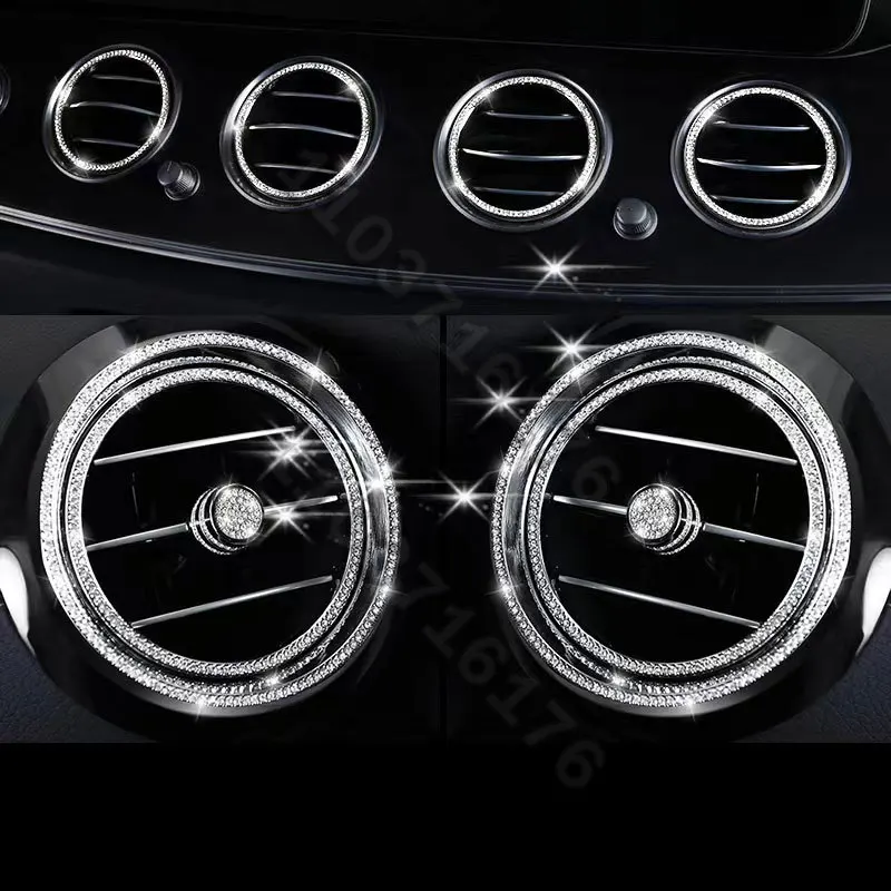 for Mercedes Benz C GLC Class W205  X253 Center Console Trim Diamond Cover Crystal Sticker Interior Accessories Modification