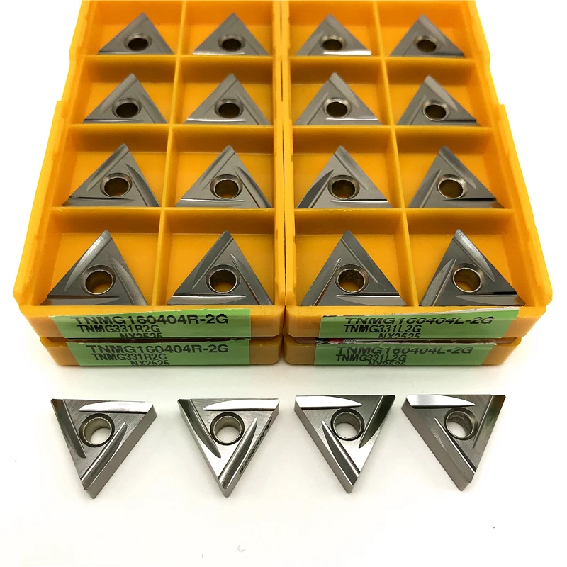 TNMG160404R TNMG160404L-2G NX2525 Cermet herramienta de torneado externo insertos de torneado de acabado CNC cuchilla de torno de corte de alta calidad