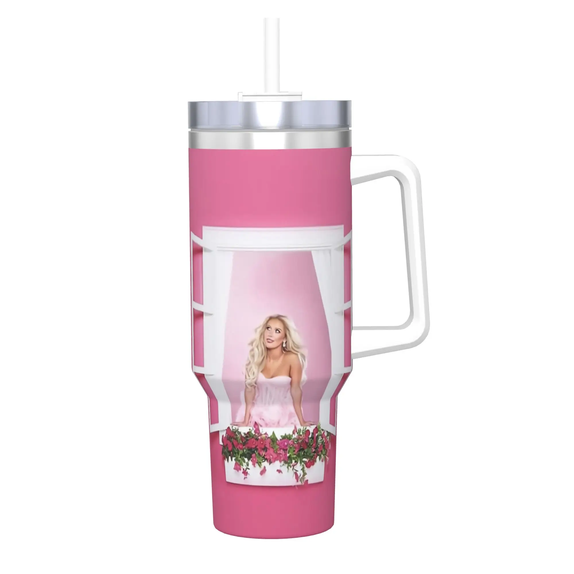 Megan Moroney Singer  Tumbler With Straw  Stainless Steel Mug Cups Double Wall Vacuum Insulated for Cold Or Hot 40oz