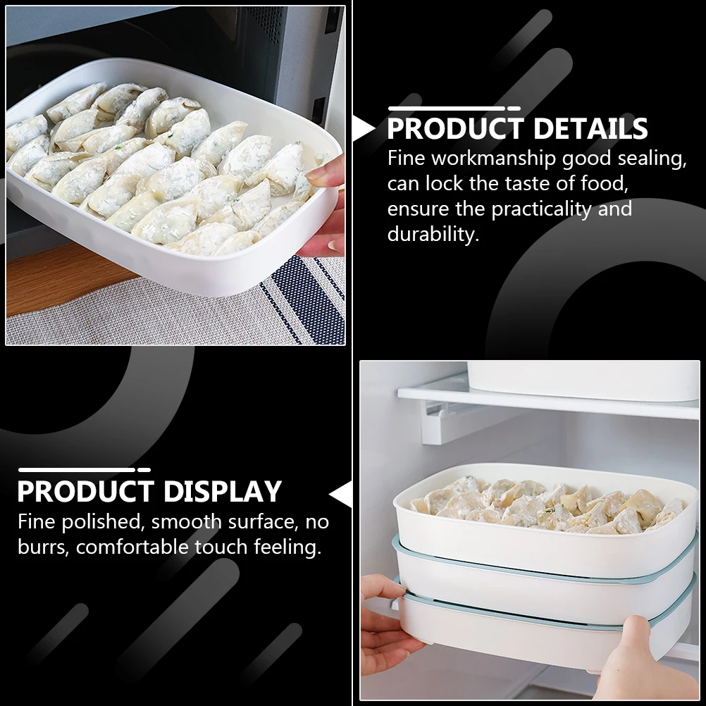

4 Pcs Quick Food Box Leakproof PP Reusable Containers Lunch Boxes Plastic Students Fruits Box Food Preservation Kitchen