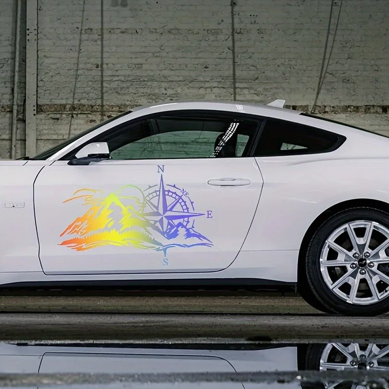 

car-styling Compass Stickers Ussr Funny Sticker On Car Stickers And Decals Rear Window Vinyl Car Styling