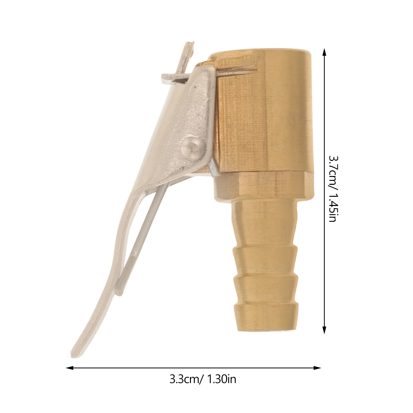 

8mm Car Tire Inflator Air Chunk Connector Pneumatic Pump Connector Whole Copper 8mm Brass Clamp