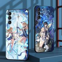 Cartethyia hot game girl pattern Phone Case For Samsung Galaxy S25 S24 S23 S22 S21 S20 Plus Ultra Note20 Soft Black