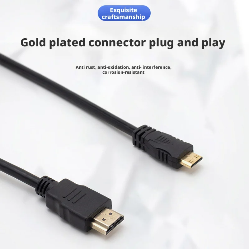 3D Gold Plated Mini HDMI to HDMI Cable 1080p Cable For Monitor Tablet Camera DV graphics card HDTV Display Projection