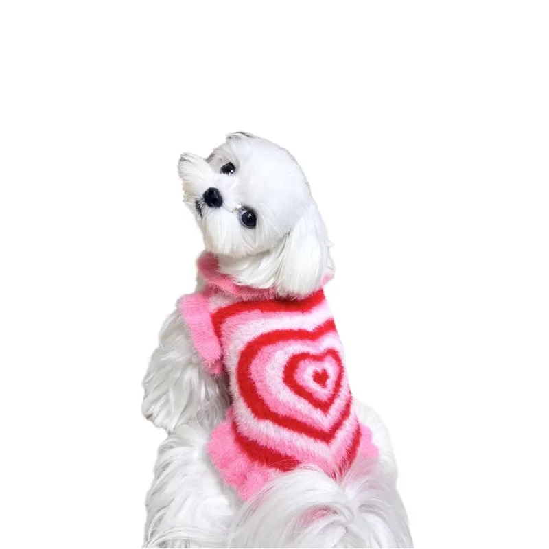 

Casual Solid Warm Winter Dog Clothes for Bichon Frise Teddy Pomeranian Maltese Schnauzer Cats Perfect Pet Accessories New Year's