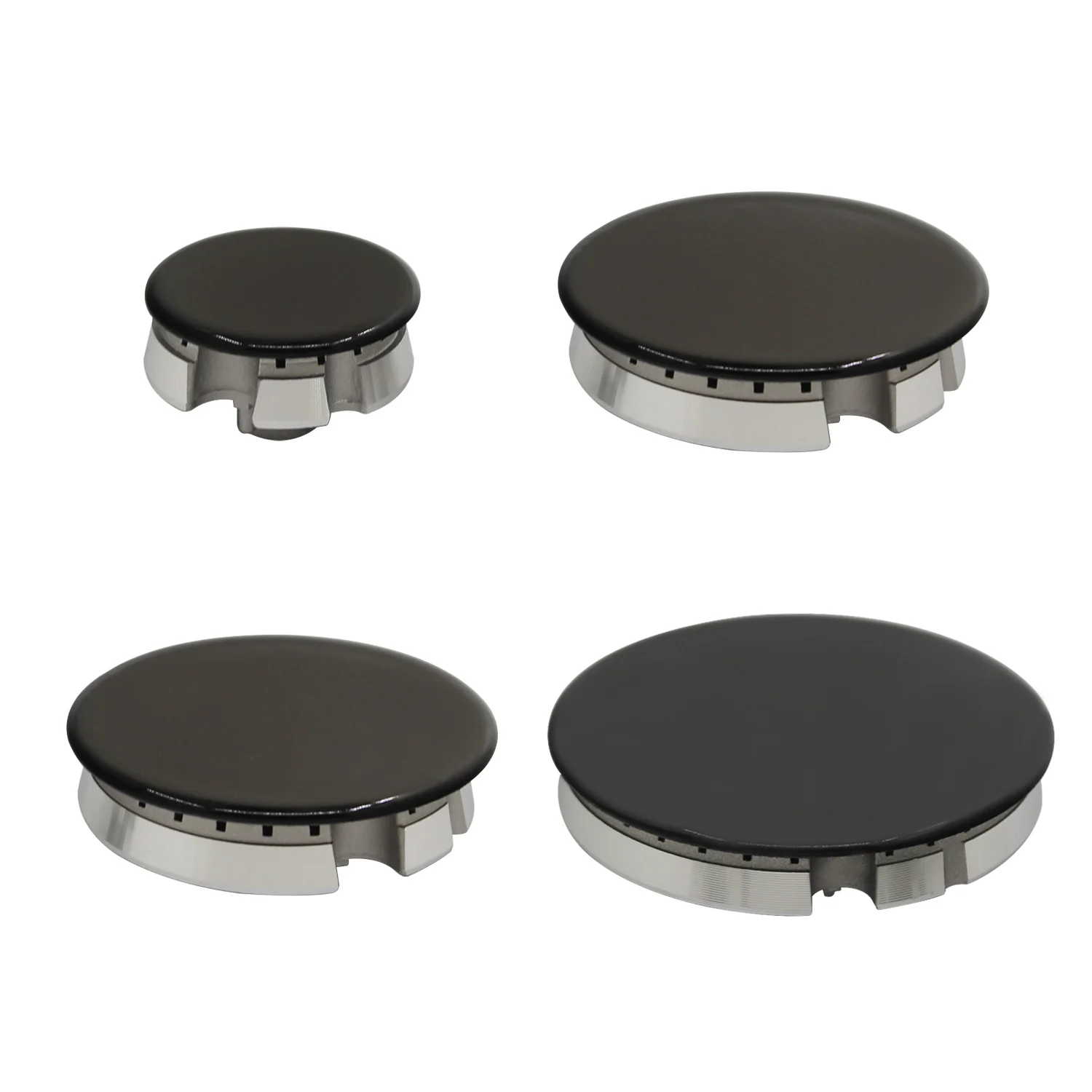 1 Conjunto de Tampas de Queimador para Fogão a Gás, para Superfície de Chama de Queimador de Fogão a Gás e Cabeça de Queimador, para Substituição de Tampas de Fogão Defendi