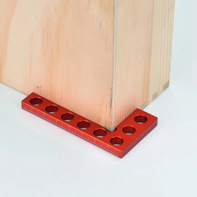 Righello di altezza in lega di alluminio Righello ad angolo retto da 90 gradi Strumento di misurazione Righello per marcatura Righello angolare Strumenti per la lavorazione del legno