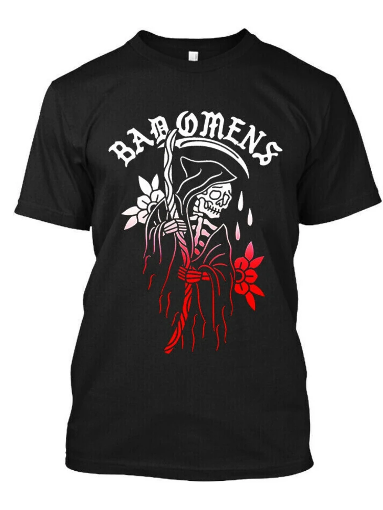 

Vintage Skull Graphic-American Music Logo,with Floral and Skull Design-100% cotton short sleeve O-neck printed men's T-shirt.